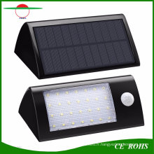 28LED Longue Lumière Triangulaire Cambre Long Lumen 560lm Solaire Murale Montée PIR Intelligent Solaire Alimenté Lampe de Sécurité de Jardin avec Batterie Modifiable